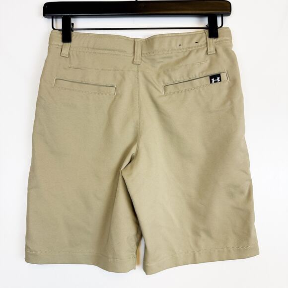 Under Armour Youth Boys Match Play Khaki Shorts - M - Picture 3 of 7